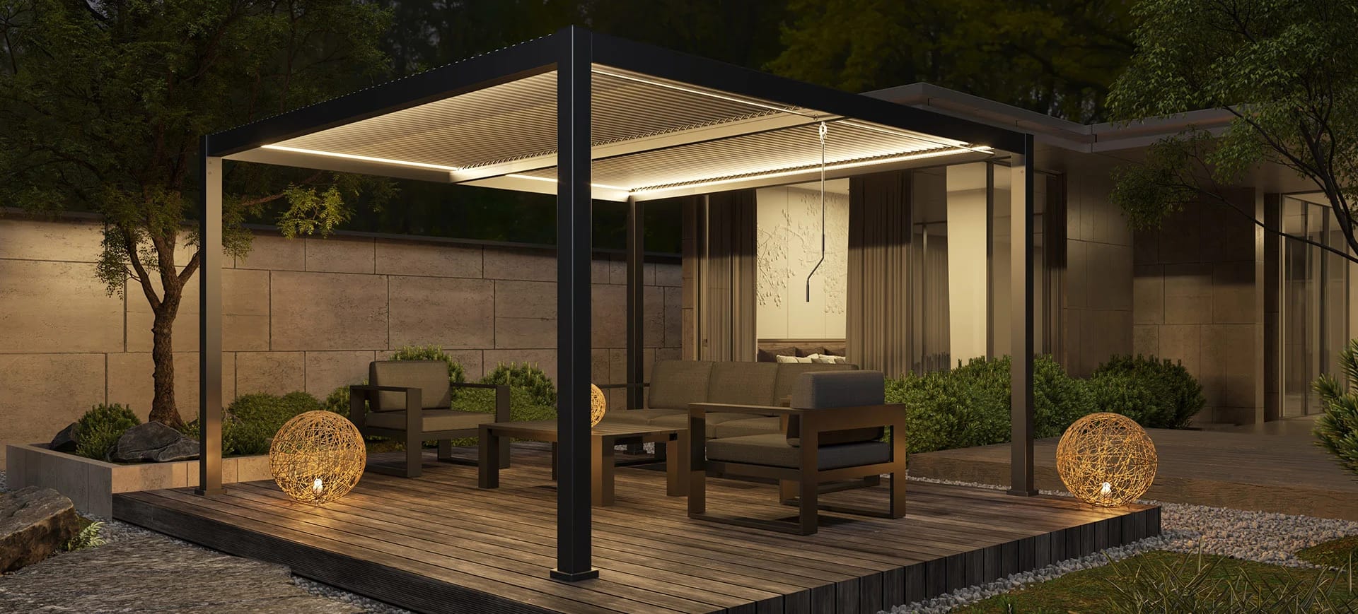 Shade structure example 2 — Dhilal Al Qamar Tents & Shades