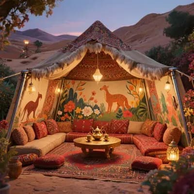 Majlis Tents — view 1 by Dhilal Al Qamar Tents & Shades, UAE