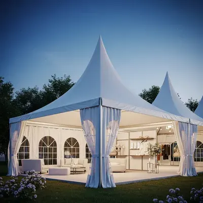Pagoda Tents — view 2 by Dhilal Al Qamar Tents & Shades, UAE