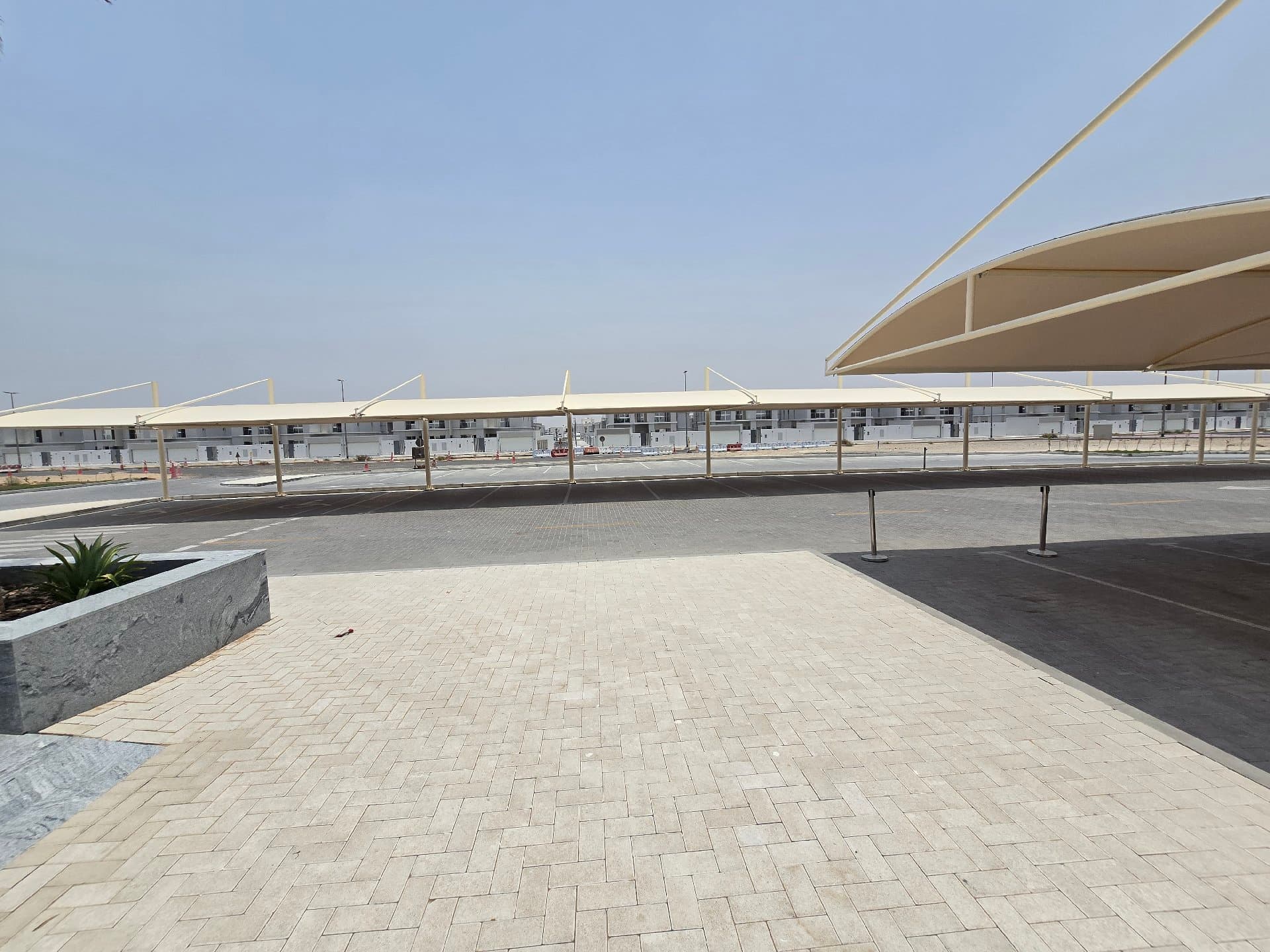 Top Support Car Parking Shades — MBHR, Al Khawaneej, Dubai