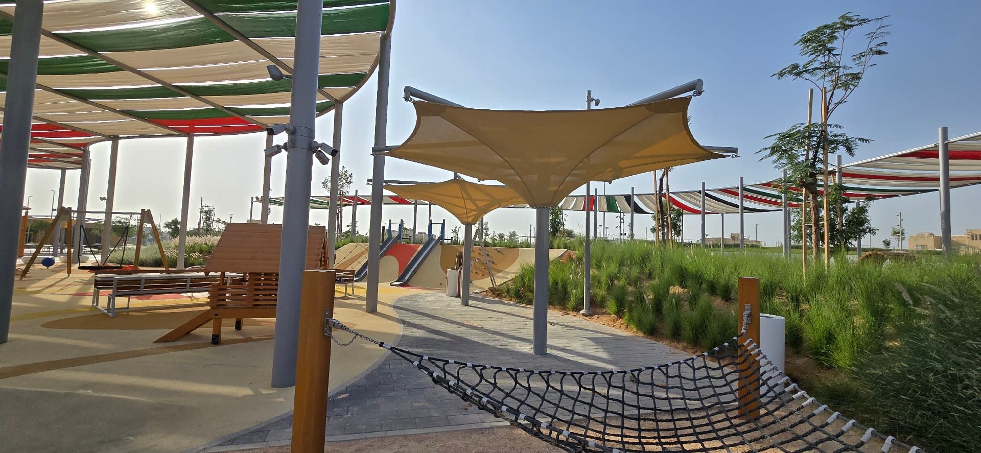 Inverted Umbrella Shade — Event Plaza, Al Falah, Abu Dhabi
